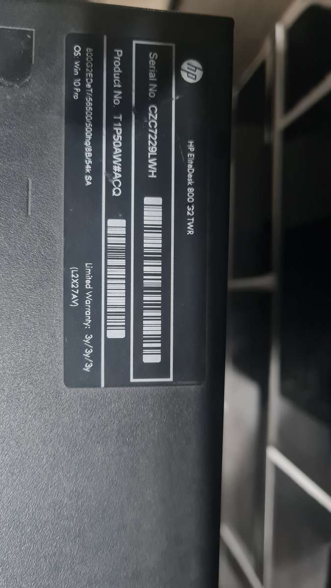 HP Elitedesk 800 G2 CORE i5 6th Generation