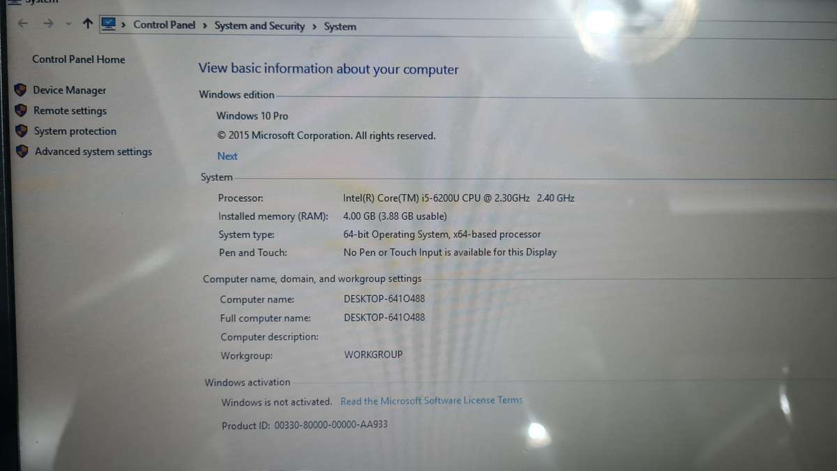Lenovo Ideapad CORE i5 6th Gen