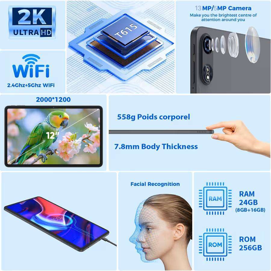 High Performance Android System Android Tablet For Students Fast Processing