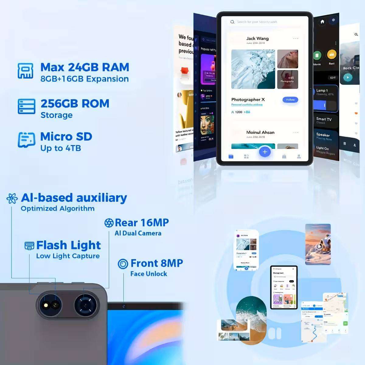 High Performance Android System Android Tablet For Students Fast Processing