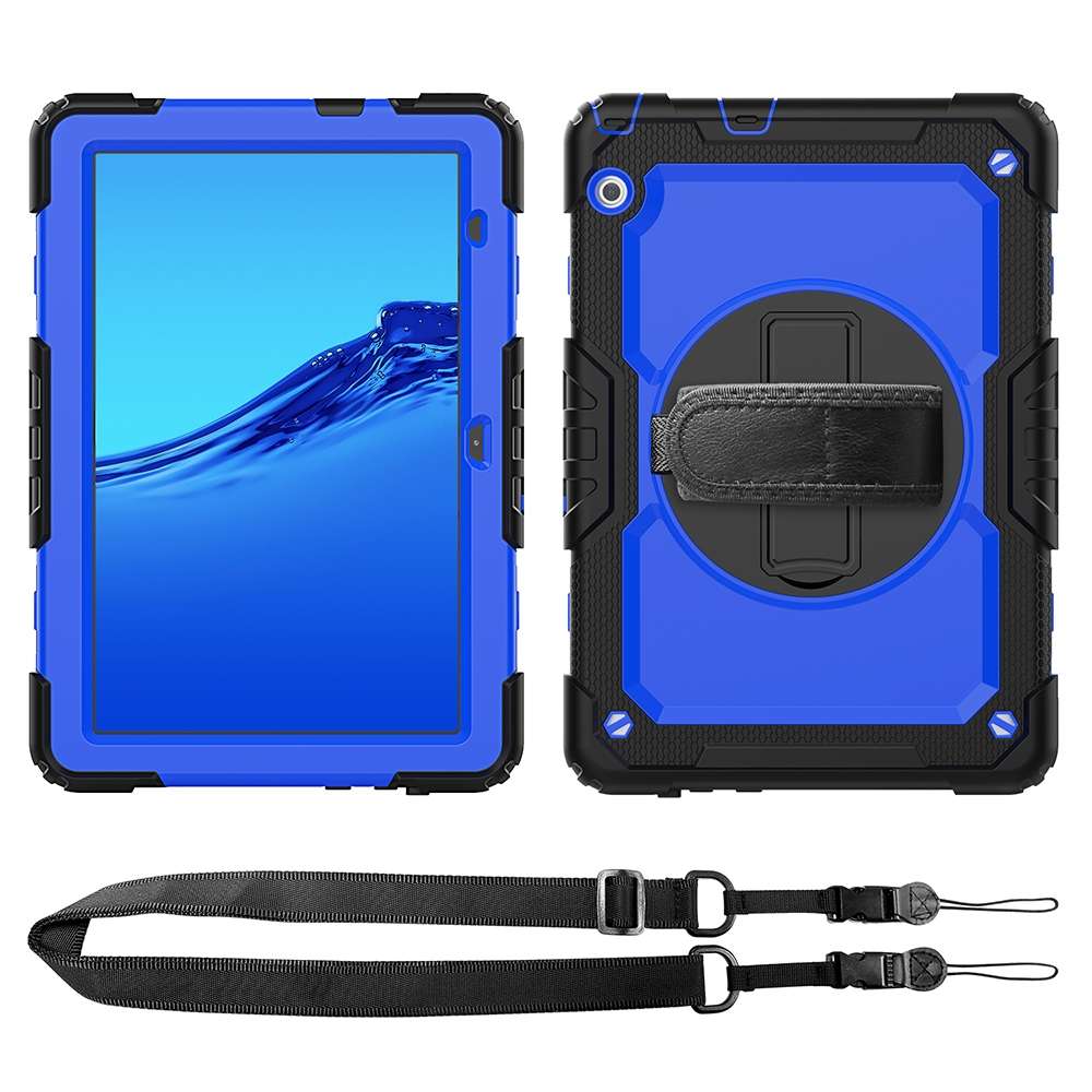 For Huawei MediaPad T5 Shockproof Colorful Silicone + PC Protective Case with Holder