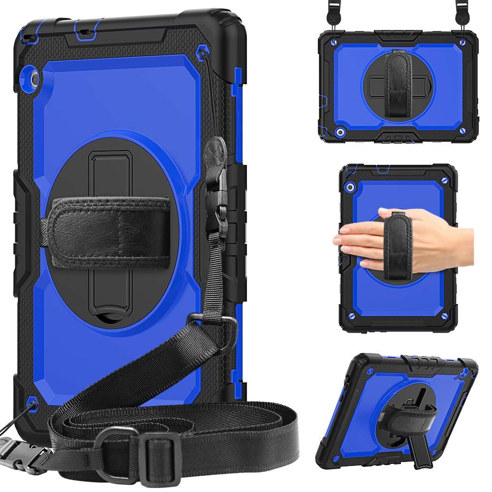 For Huawei MediaPad T5 Shockproof Colorful Silicone + PC Protective Case with Holder