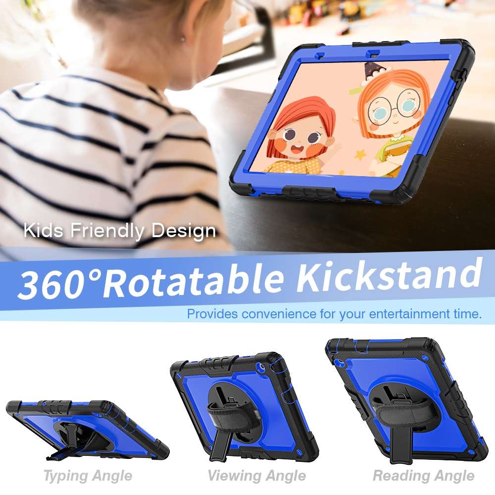 For Huawei MediaPad T5 Shockproof Colorful Silicone + PC Protective Case with Holder