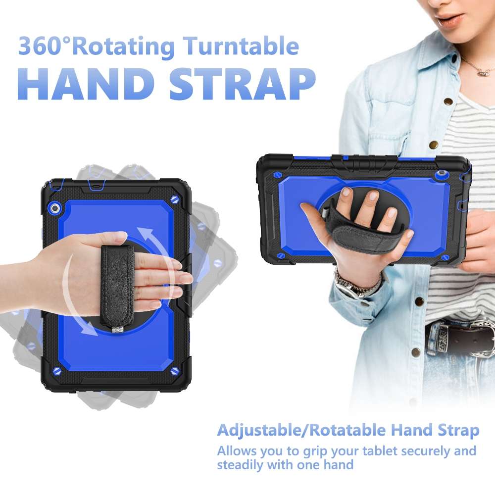 For Huawei MediaPad T5 Shockproof Colorful Silicone + PC Protective Case with Holder