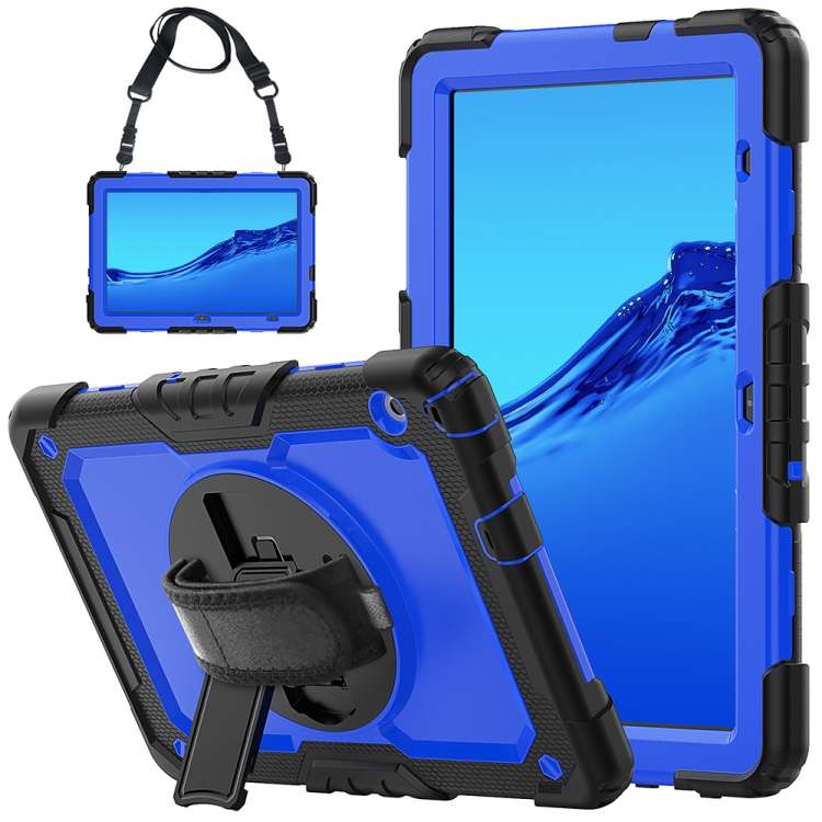 For Huawei MediaPad T5 Shockproof Colorful Silicone + PC Protective Case with Holder