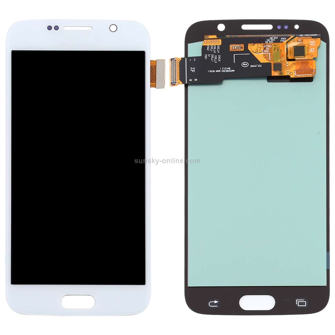 OLED LCD Screen for Samsung Galaxy S6 with Digitizer Full Assembly (White)