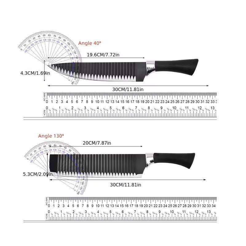 6pcs Non-Stick Coated Kitchen Knife