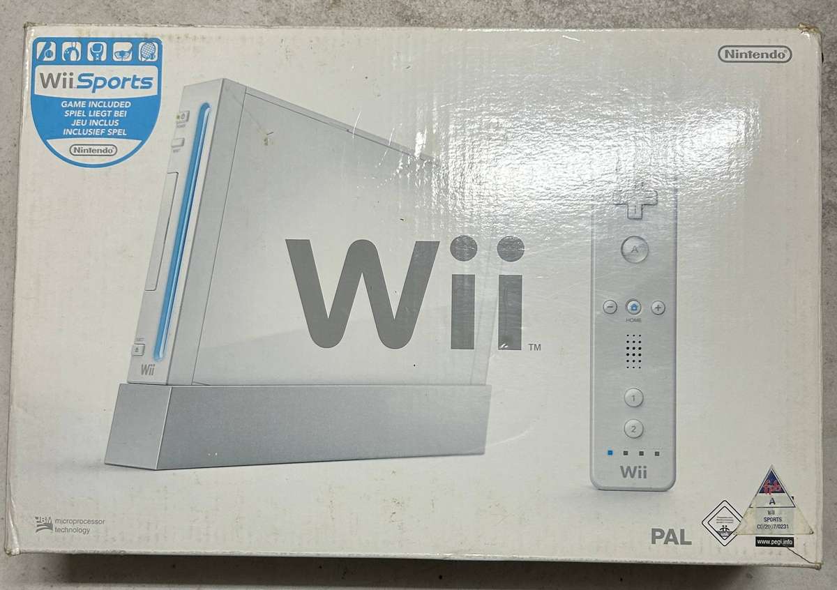 Nintendo Wii Console + Wii Sports & Sports Resort  Complete in Box Bundle
