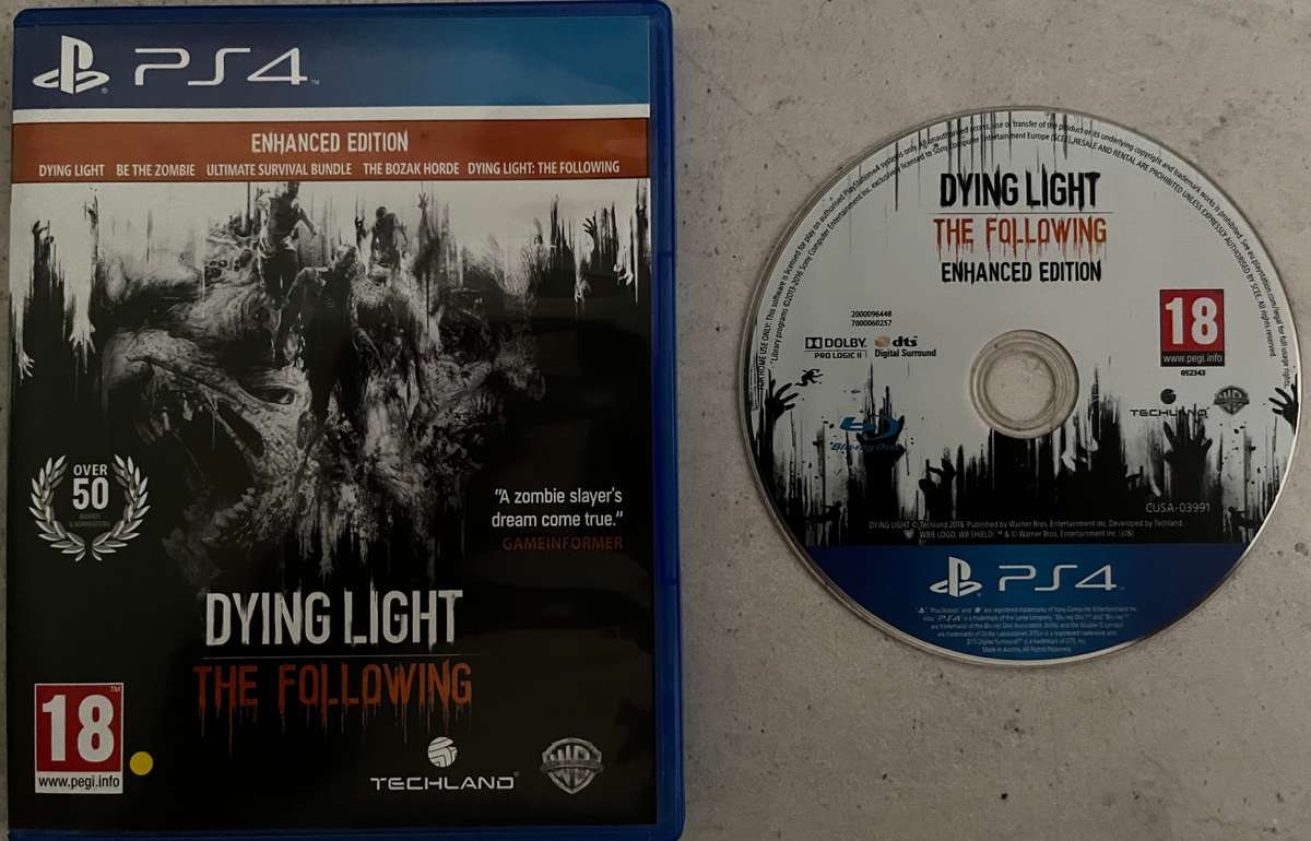 PS4 Game  Dying Light The Following  Tested  Enhanced Edition  Fast Shipping
