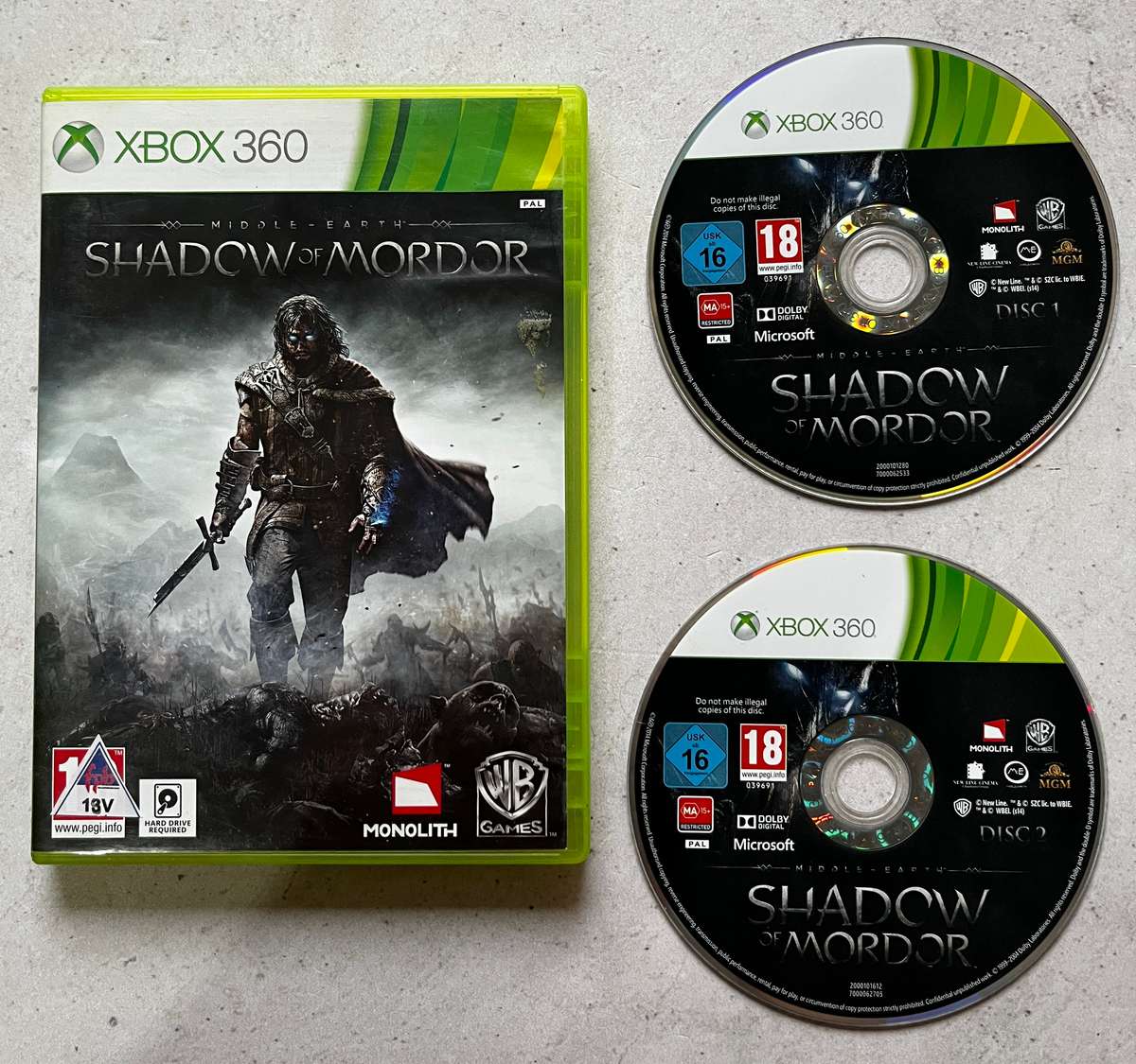Middle Earth Shadow of Mordor (XBOX 360)
