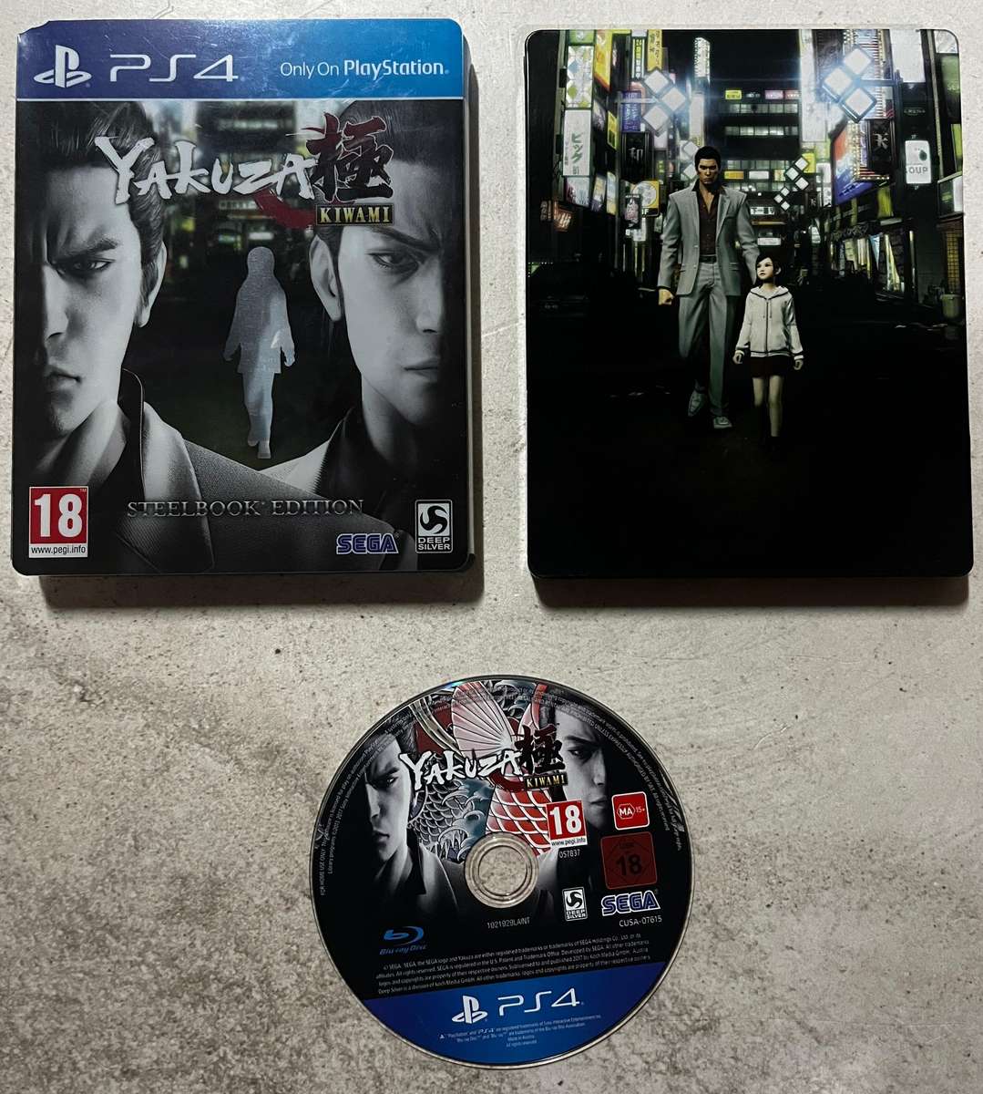 PS4 Game  Yakuza Kiwami Steelbook Edition  CIB  PlayStation 4