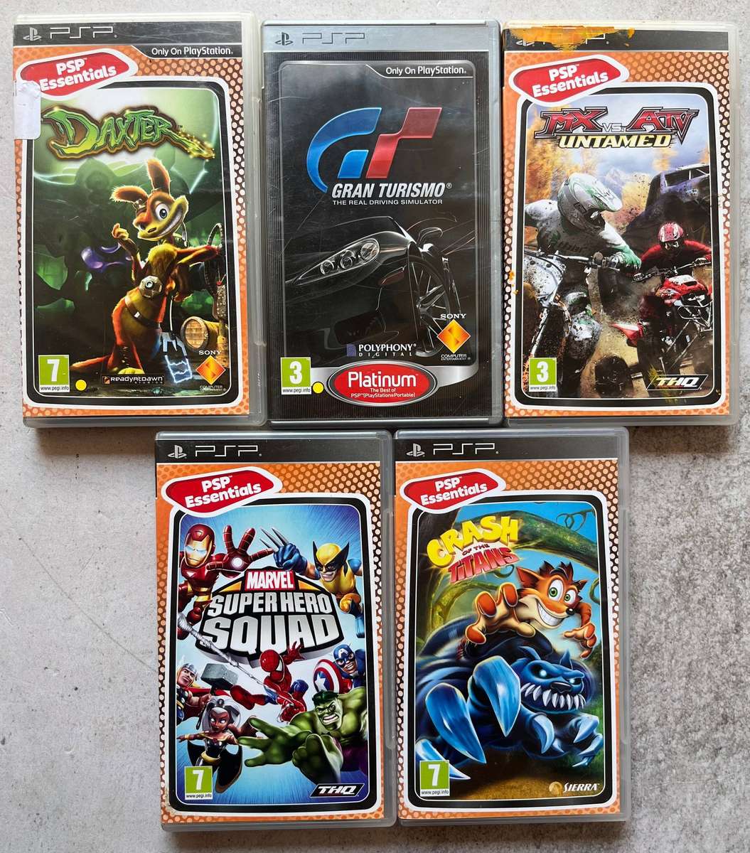 Sony PSP Game Bundle  5 Games Included  Value Pack
