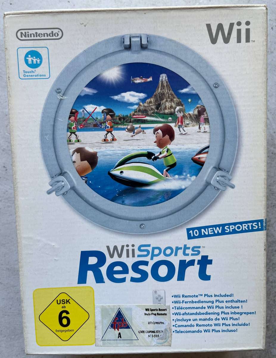 Wii Sports Resort + Wii Remote Big Box Bundle  Nintendo Wii