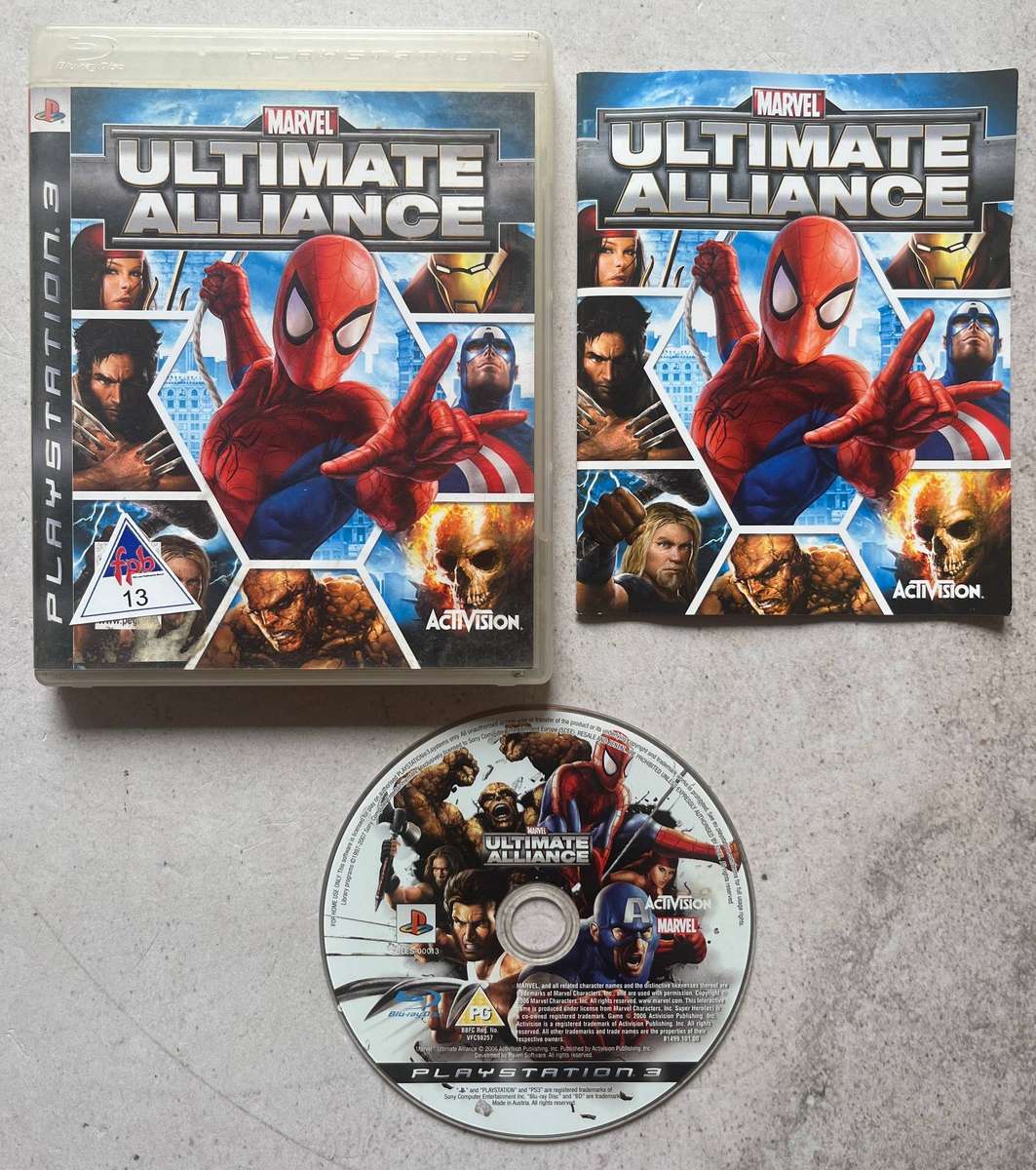 Marvel Ultimate Alliance 1 & 2  PS3  Action RPG Bundle