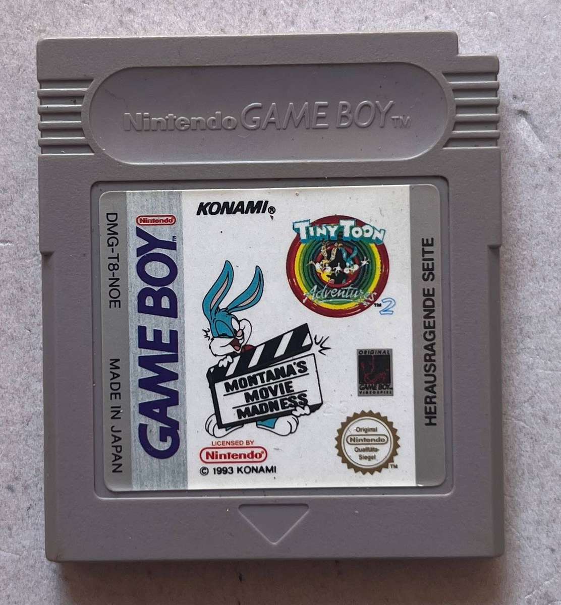 Tiny Toon Adventures 2 Montanas Movie Madness  Game Boy  Cartridge