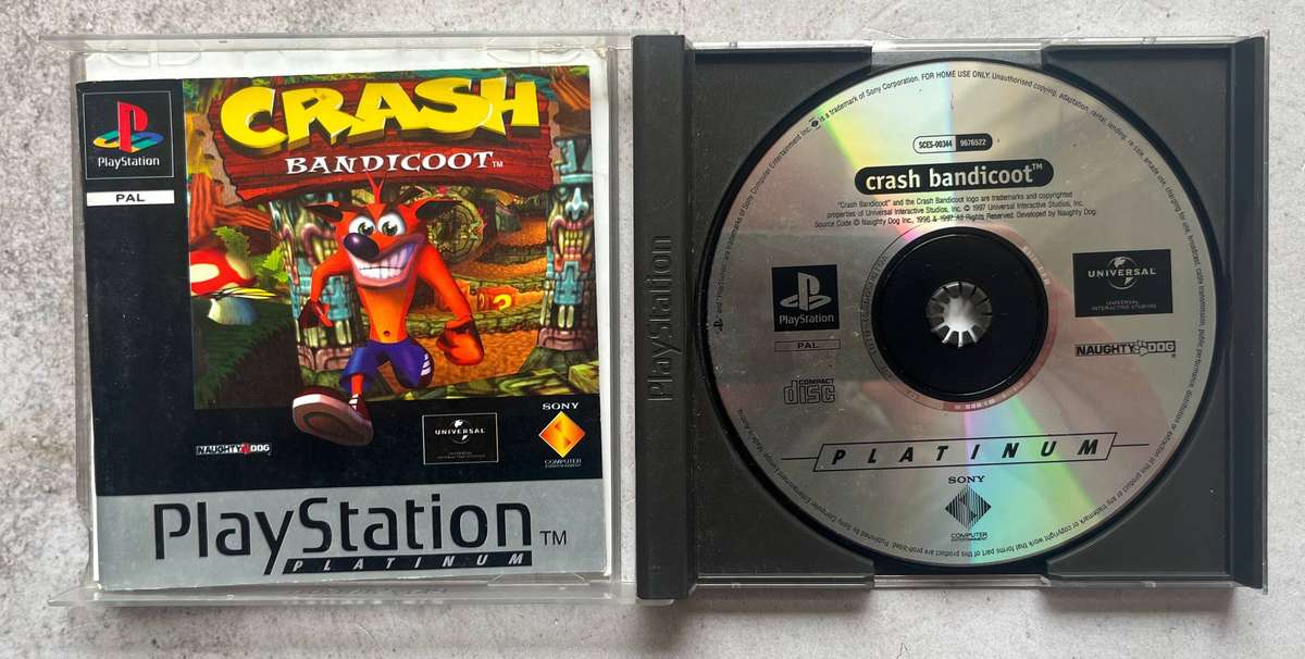 Crash Bandicoot (Platinum)  PlayStation 1  Platformer