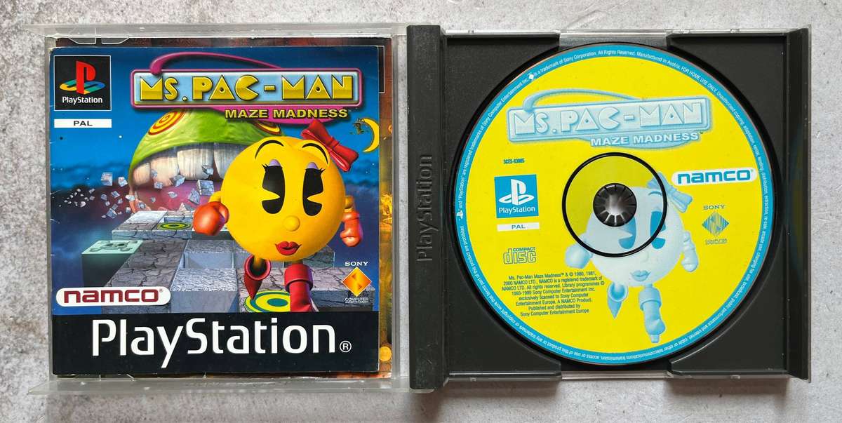 Ms. Pac-Man Maze Madness  PlayStation 1  Arcade Puzzle