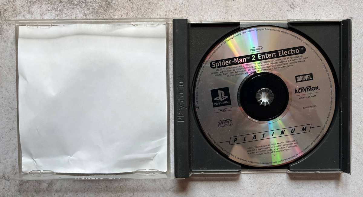 Spider-Man 2 Enter: Electro  PlayStation 1  Action Adventure