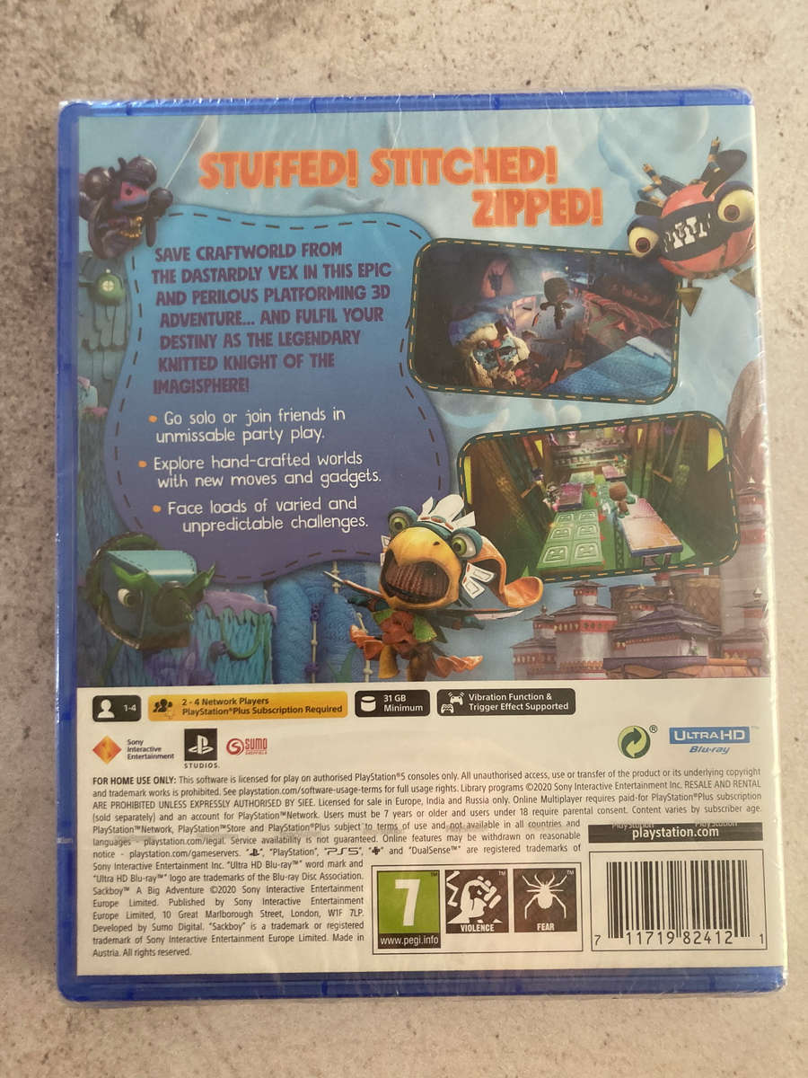 Sackboy - A Big Adventure (PS5) - Brand New - Sealed