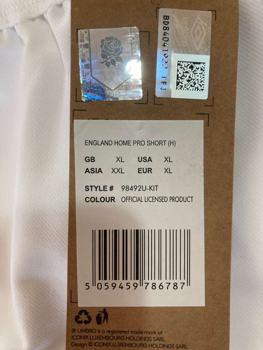 England Rugby Match Day Shorts XL