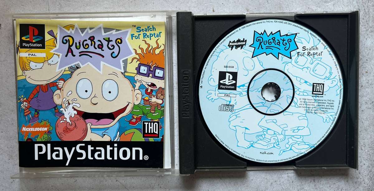 Rugrats: Search For Reptar - PS1 - Adventure Game - CIB