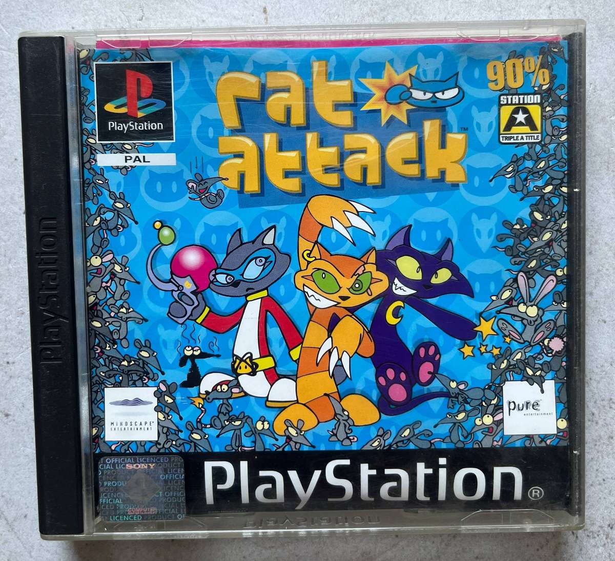 Rat Attack - PS1 - Puzzle Action Game - CIB