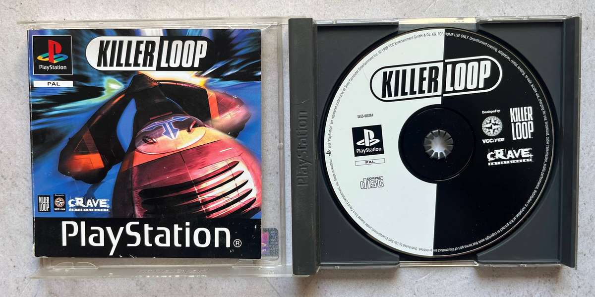 Killer Loop - PS1 - Futuristic Racing Game - No Cover Art