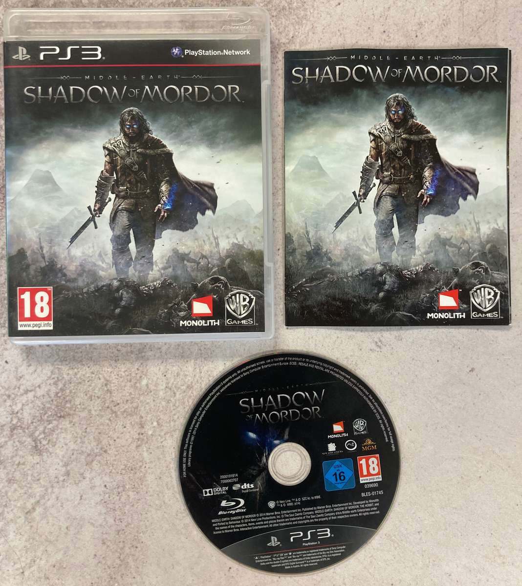 Middle Earth: Shadow of Mordor (PS3) - Complete