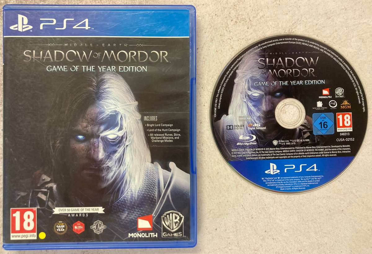 Middle Earth: Shadow of Mordor (PS4)