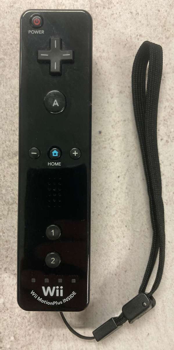 Wii Remote Controller (Black)  Wii MotionPlus Inside