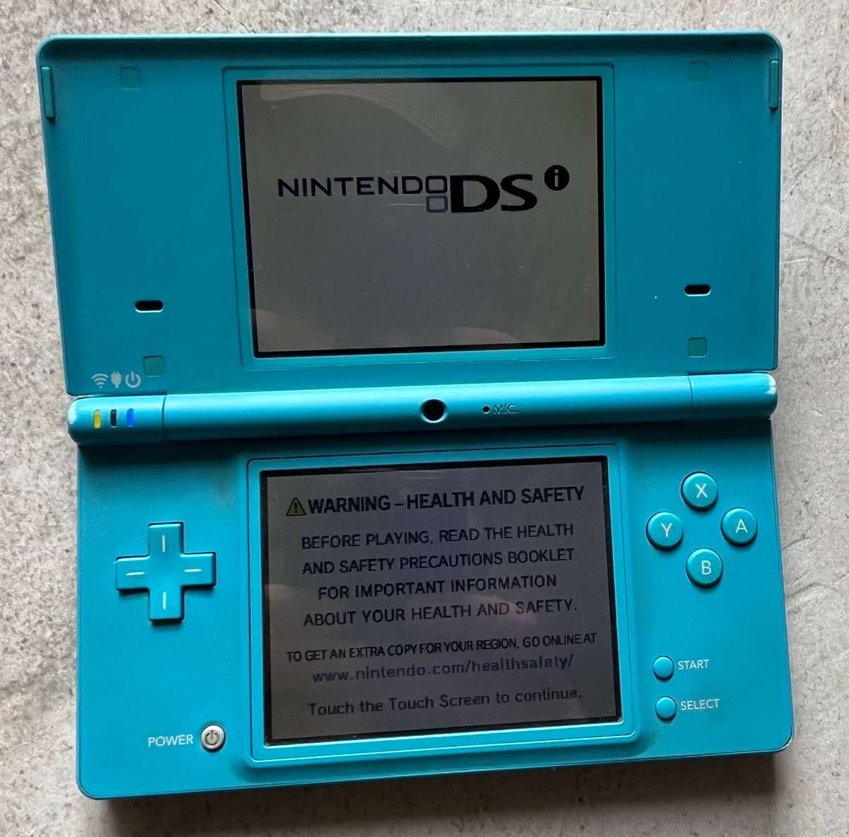 Blue Nintendo DS Console + 5 Games  Handheld Bundle