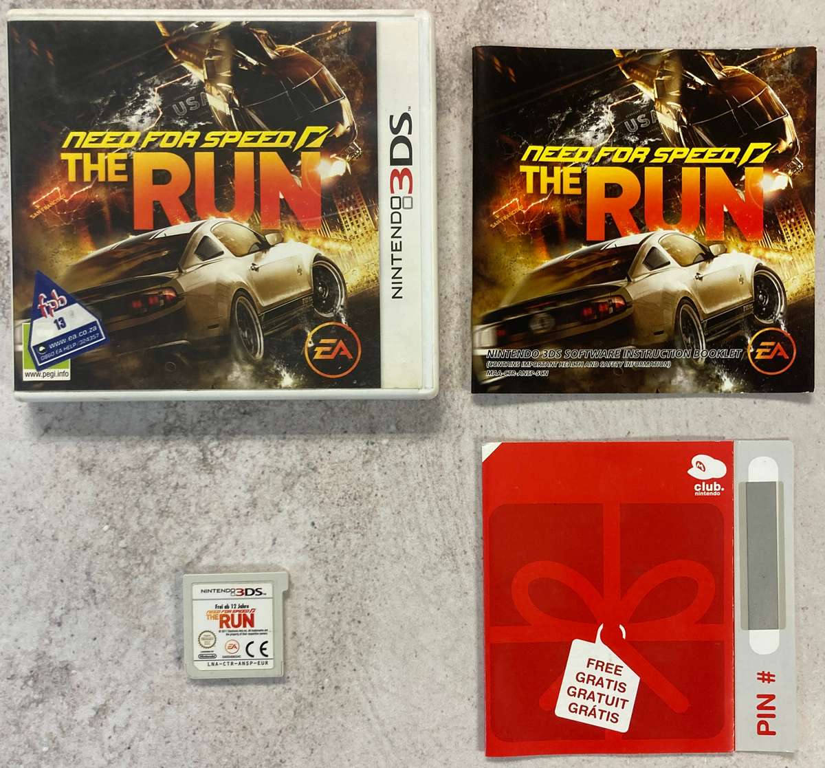 Need for Speed The Run (Nintendo 3DS) - Complete