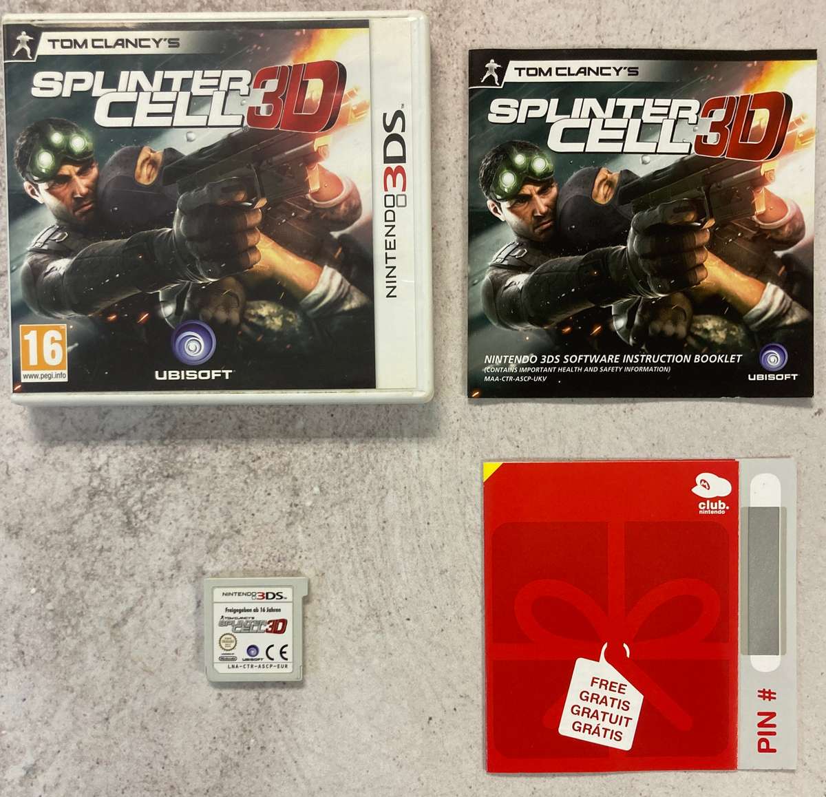 Splinter Cell 3D (Nintendo 3DS) - Complete