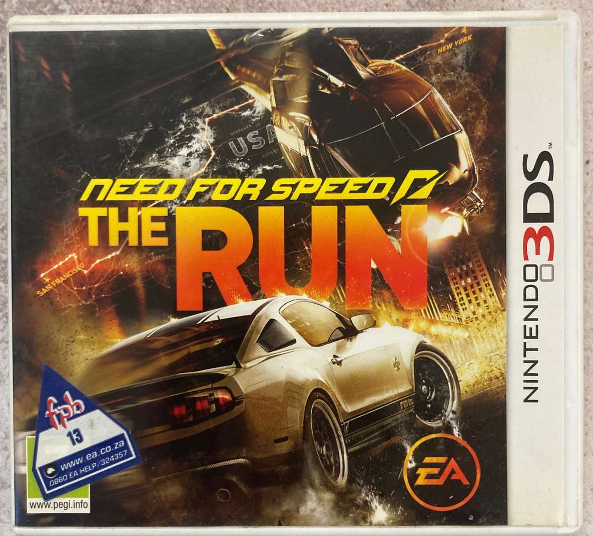 Need for Speed The Run (Nintendo 3DS) - Complete