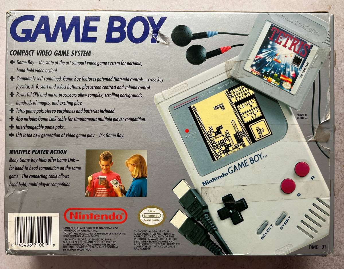 Nintendo Game Boy (DMG-01) Console - Complete in Box (CIB) | Original Nintendo Game Boy