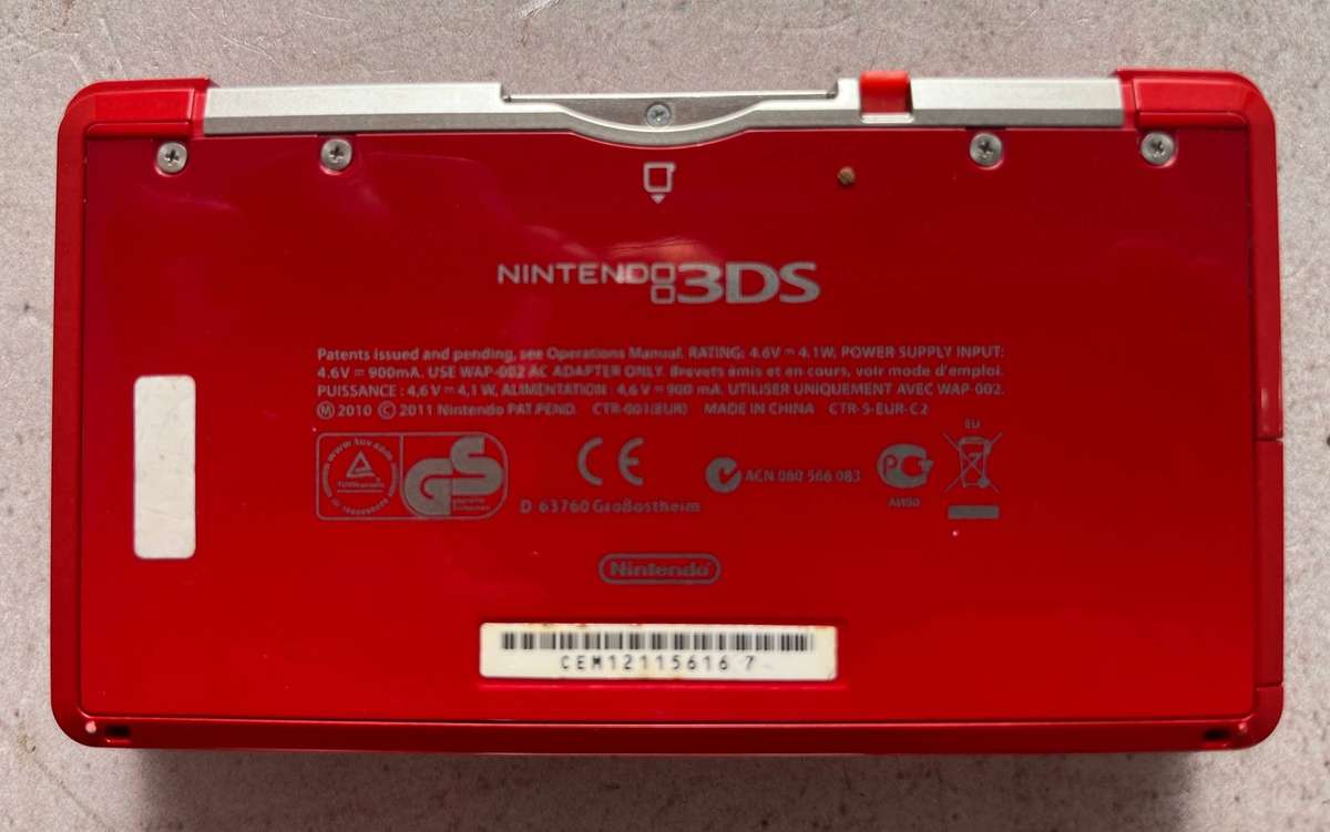 Nintendo 3DS Flame Red Console | Genuine Nintendo 3DS Handheld