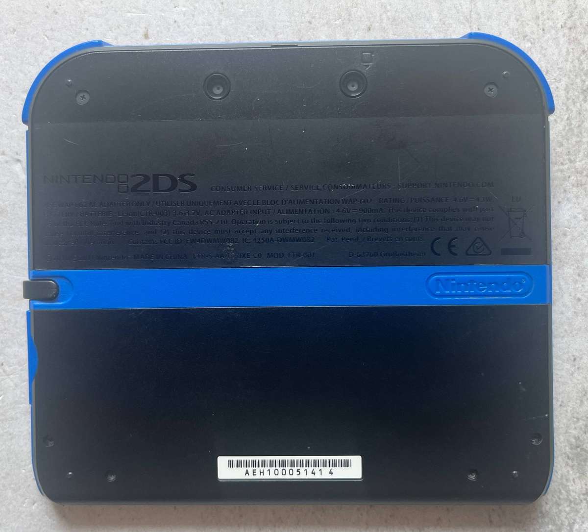 Nintendo 2DS Blue & Black Console | Includes Charger