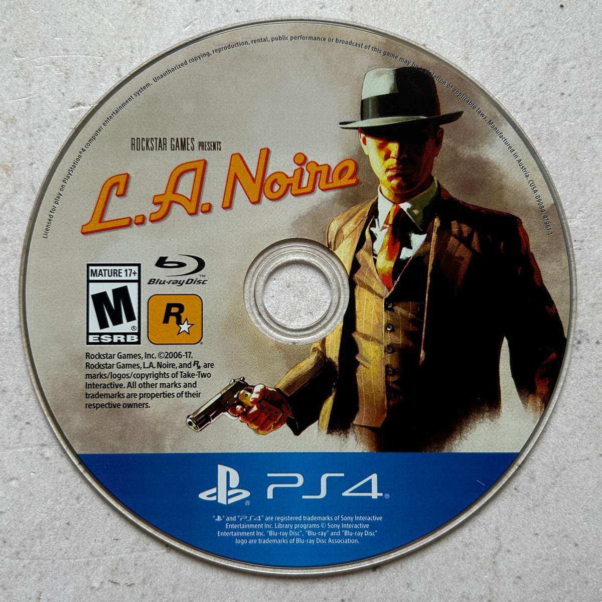 L.A. Noire (PS4) - Disk Only