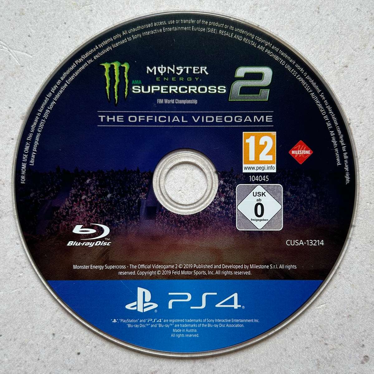 Monster Energy Supercross 2 (PS4) - Disk Only