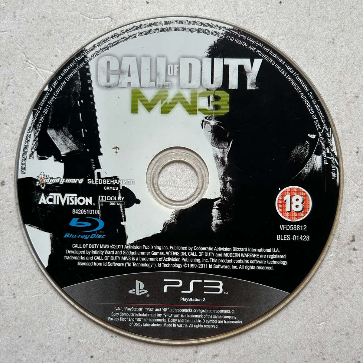 Call of Duty Modern Warfare 3 (PS3) - Disk Only