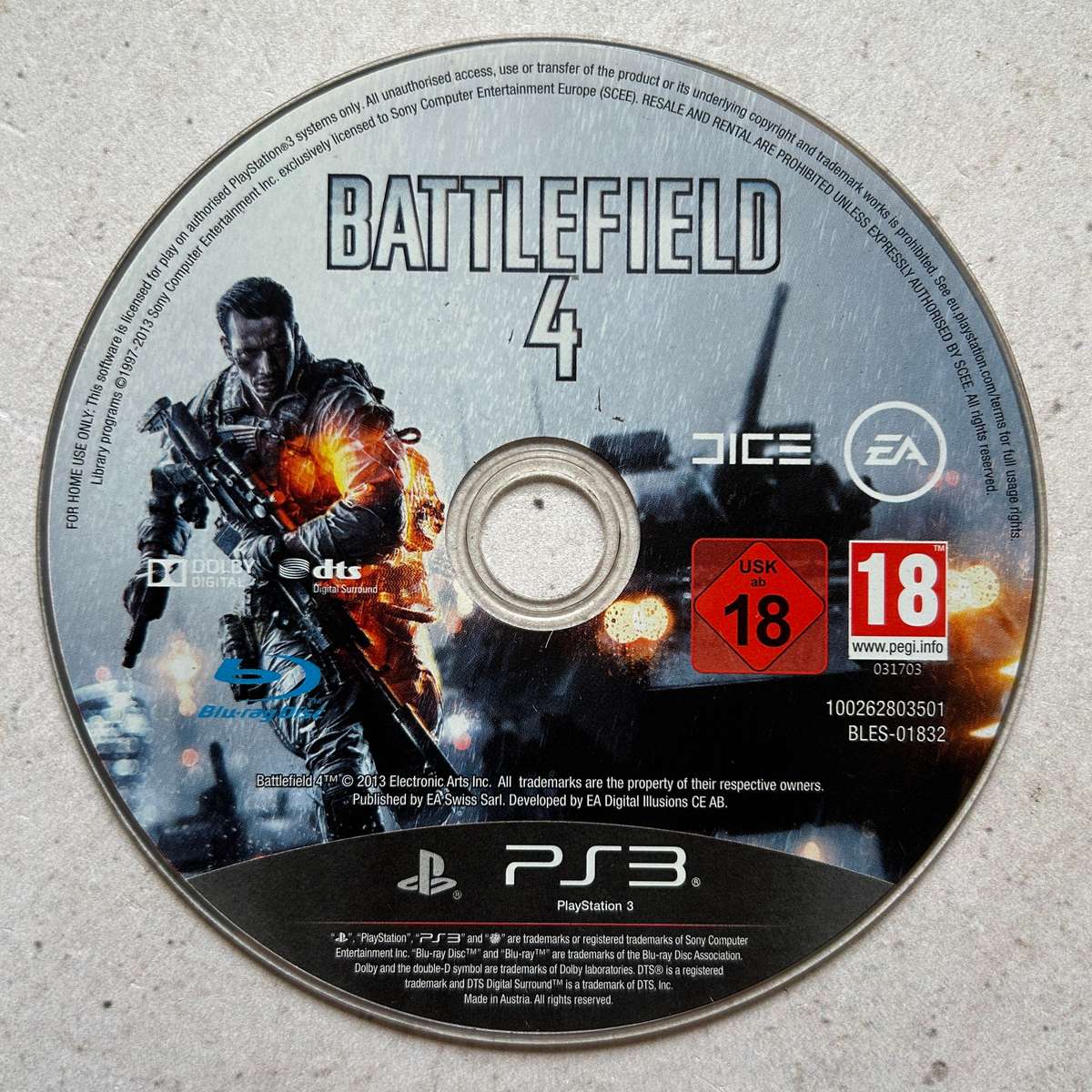 Battlefield 4 (PS3) - Disk Only