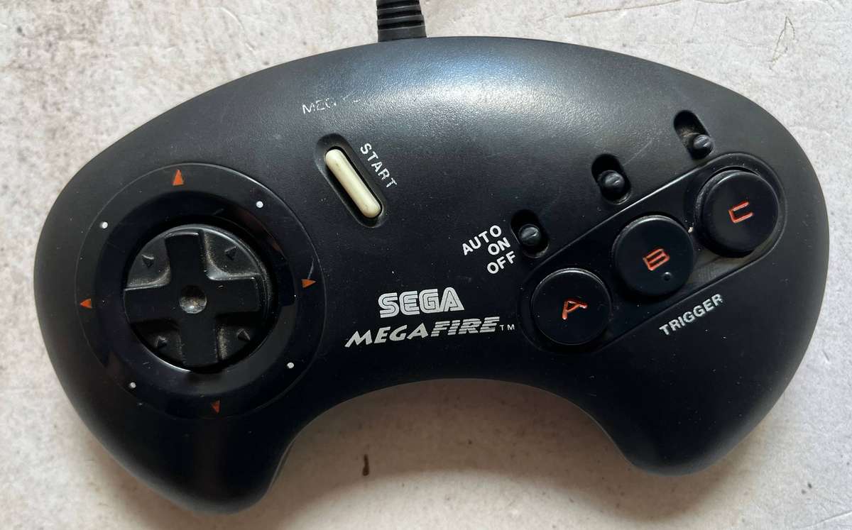 Sega Mega Fire Mega Drive Control Pad (Model MK-1657-50)  Good Condition