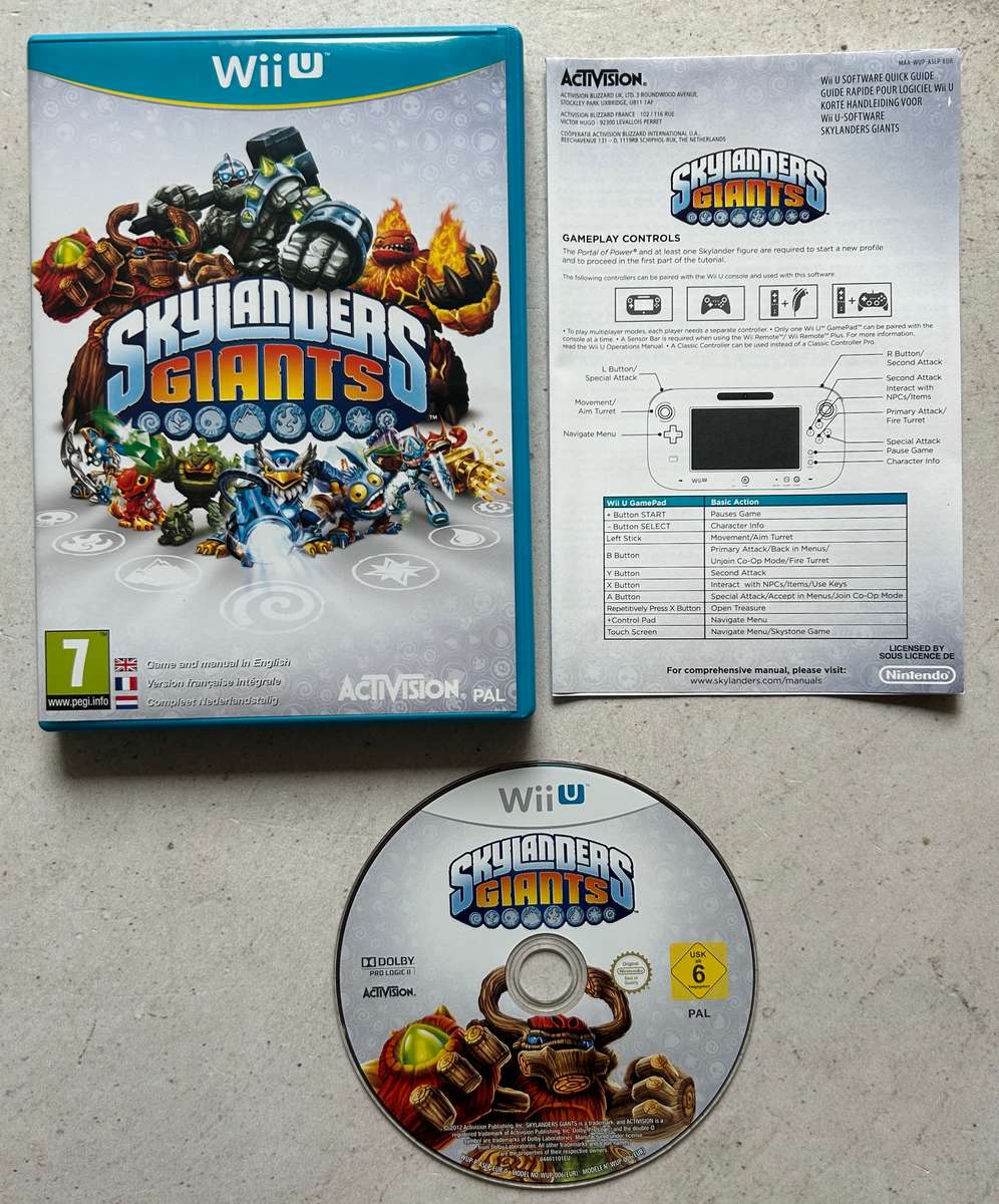 Skylanders: Giants Starter Pack (Nintendo Wii U)  Complete in Box with Portal & Figures