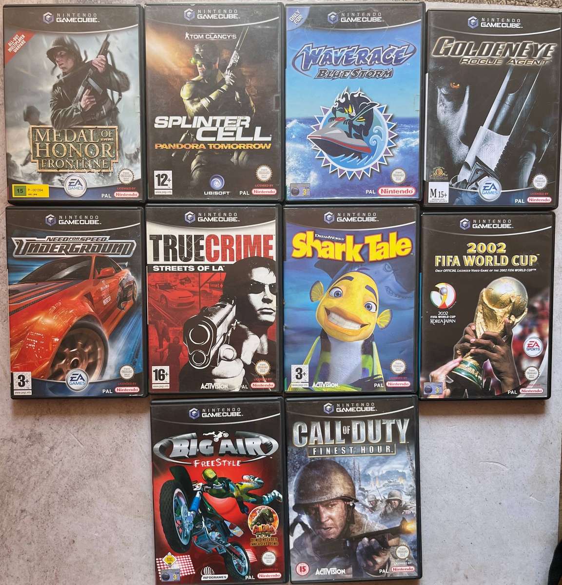 Nintendo GameCube Console Bundle + 10 Games & Memory Card  Great Condition