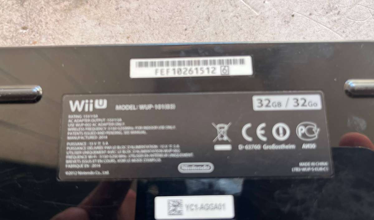 Nintendo Wii U Console Only  For Parts or Repair