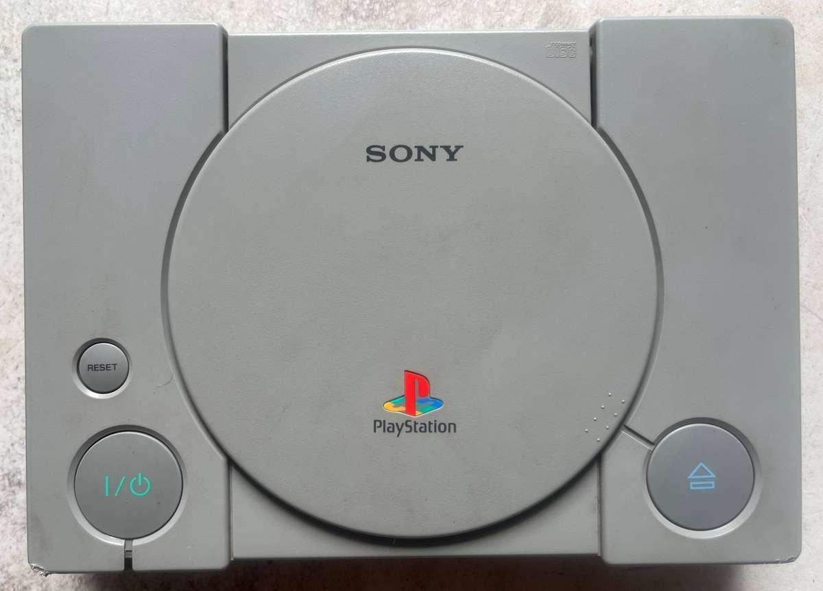 Sony PlayStation 1 Console + 2-Game Bundle  PS1  Tested and Working