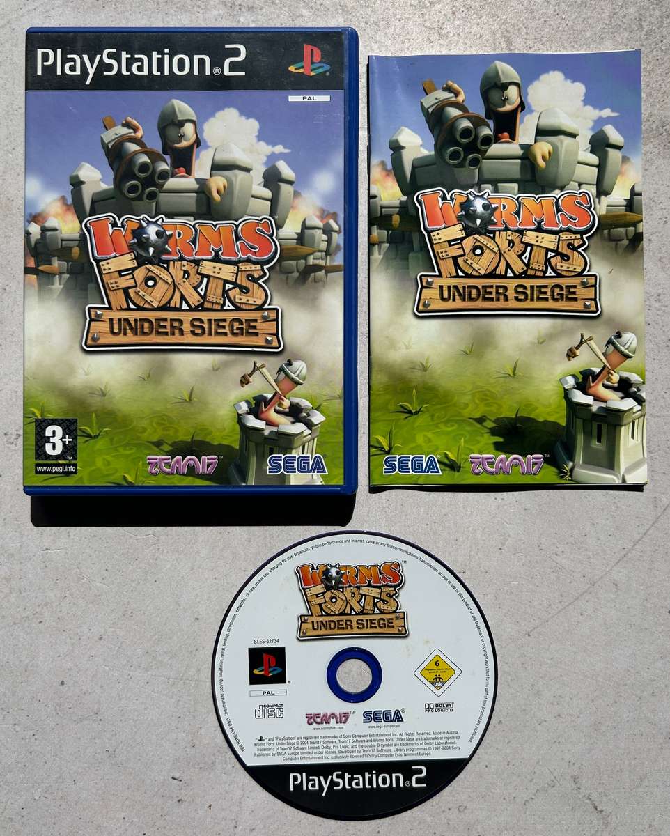 Worms Forts Under Siege (PS2) - Complete