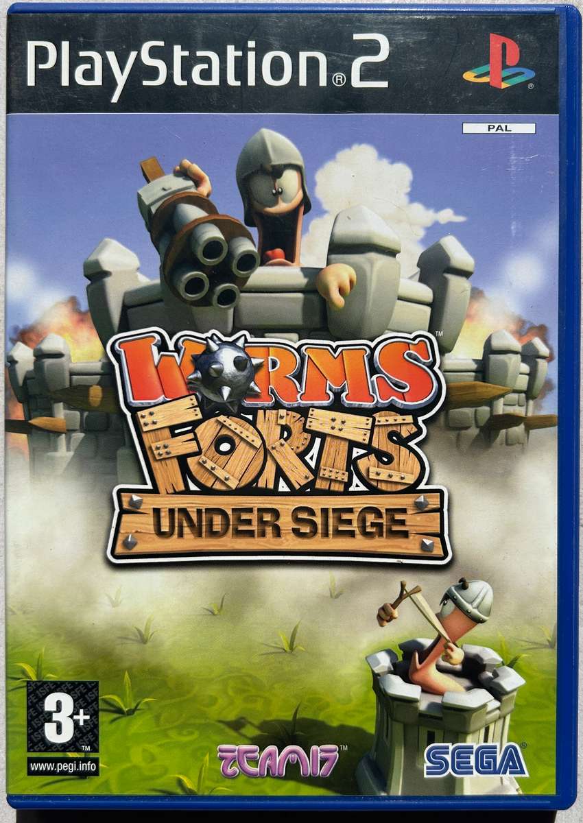 Worms Forts Under Siege (PS2) - Complete