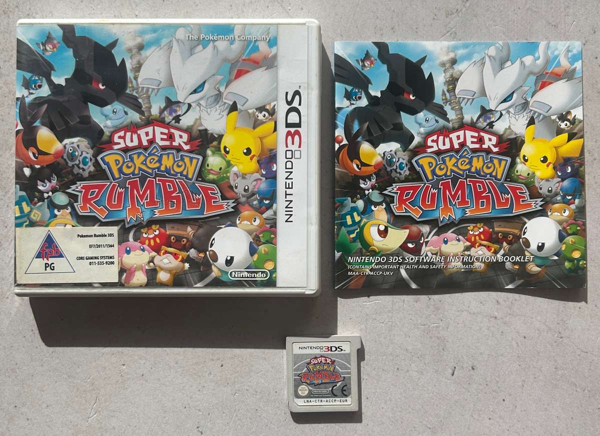 3DS Game  Super Pokémon Rumble  Complete in Box  Nintendo 3DS
