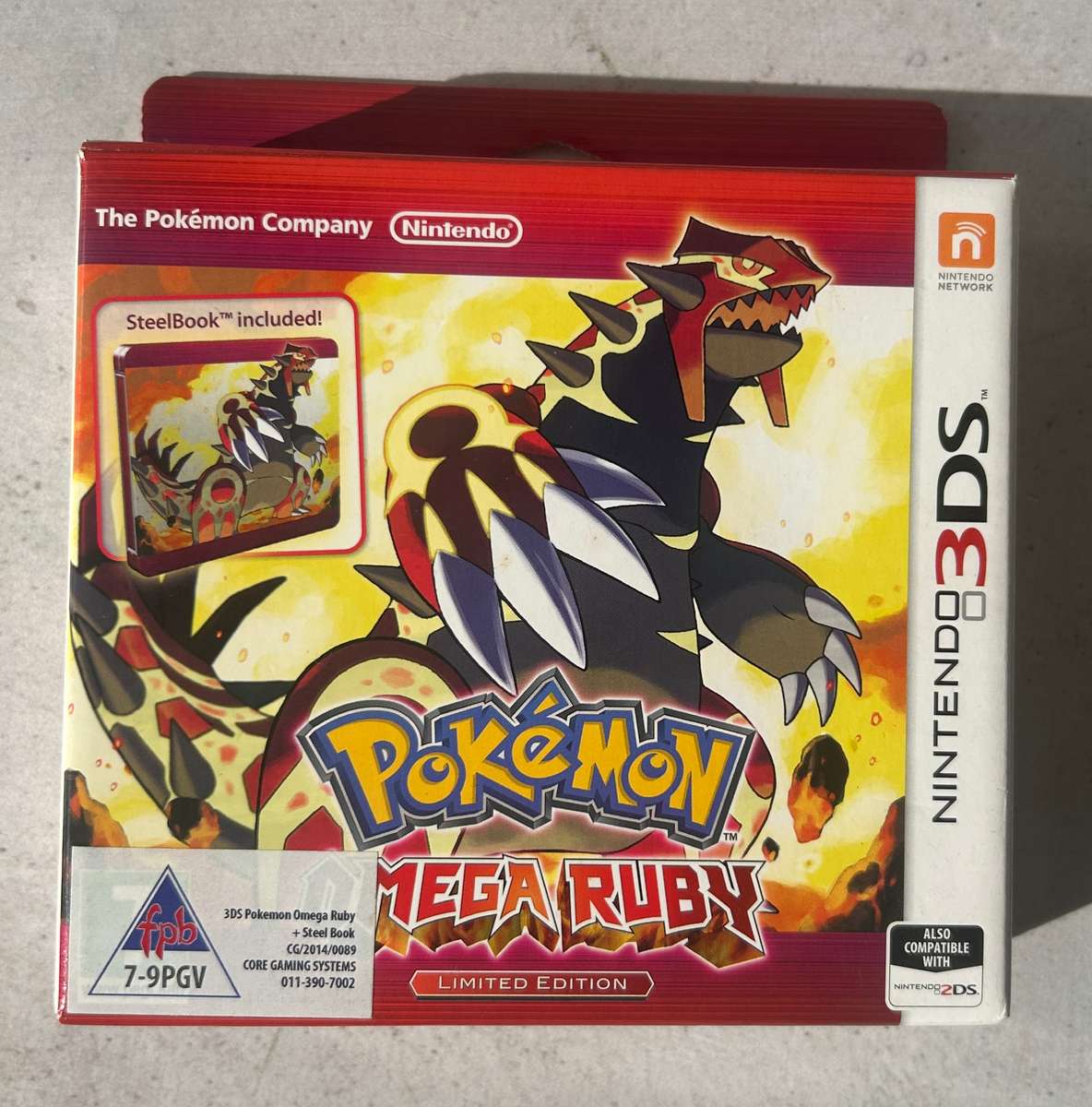 Pokémon Omega Ruby  Limited Edition (Nintendo 3DS)  Complete in Box with Steelbook